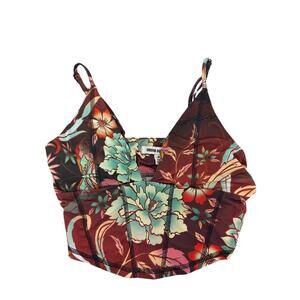 Urban outfitters Floral Crop top medium